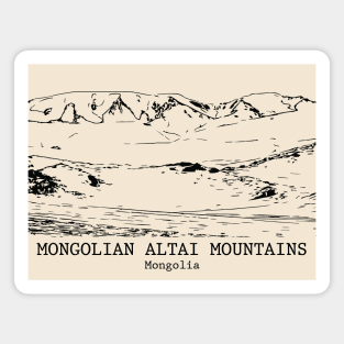 Mongolian Altai Mountains - Mongolia Magnet